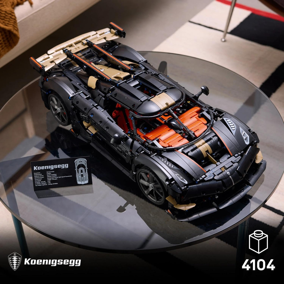 LEGO Technic 42232 Koenigsegg Sadair's Spear Mega Car, juguete