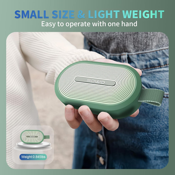 SOWO Altavoz pequeño portátil inalámbrico, altavoz Bluetooth ultra...