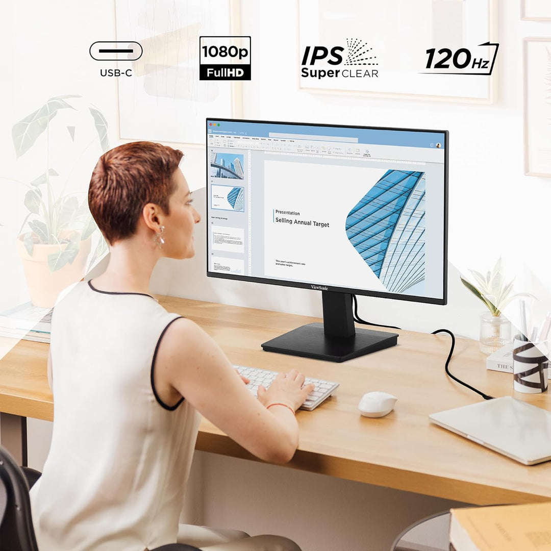 ViewSonic VA2448-MHU Monitor de 24 pulgadas 1080p, pantalla IPS con...
