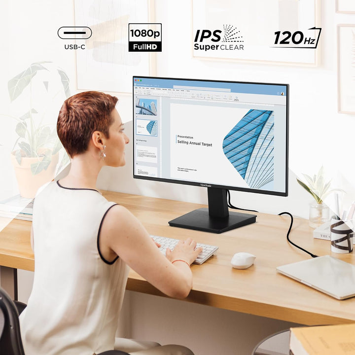 ViewSonic VA2448-MHU Monitor de 24 pulgadas 1080p, pantalla IPS con...