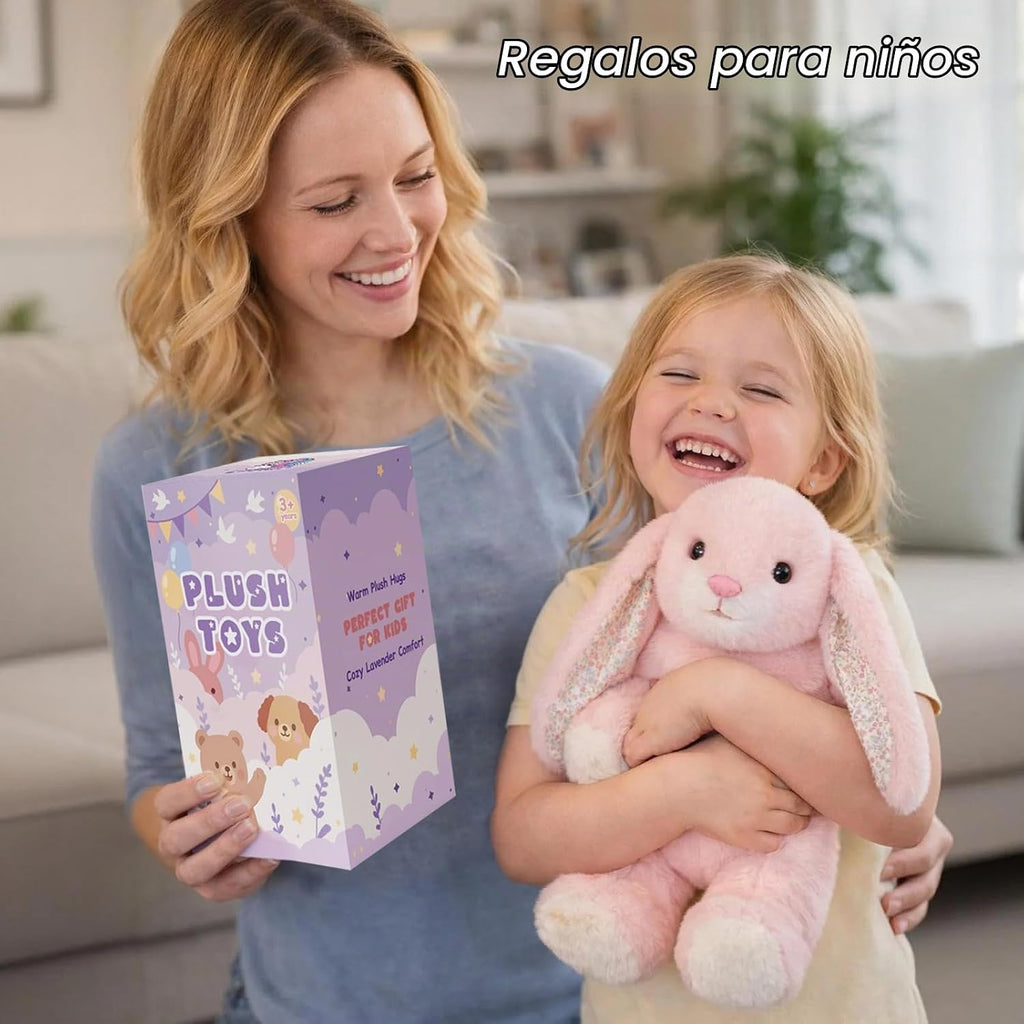 Easfan Juguete de peluche con peso de conejo para microondas para niños de