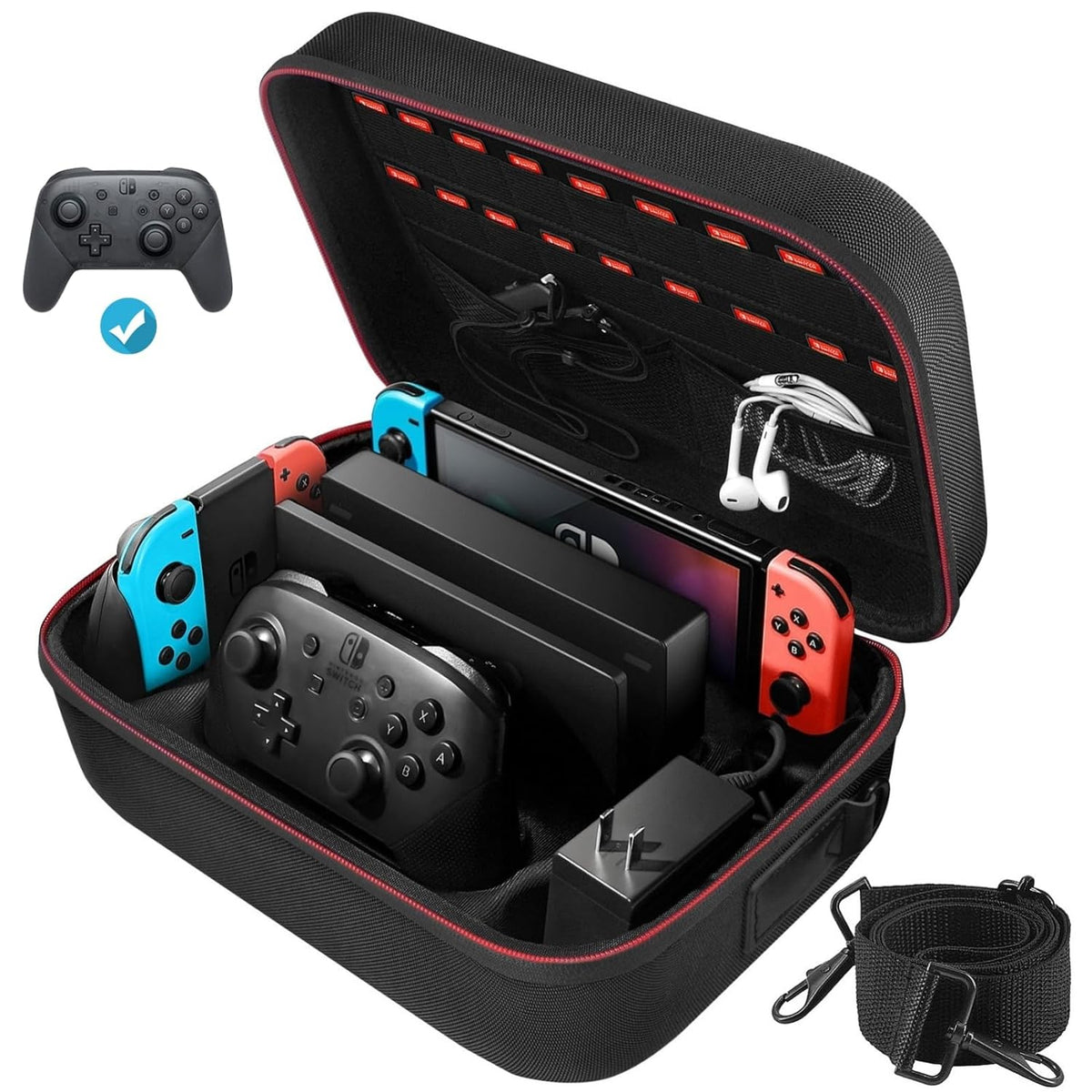 COOWPS - Funda para Nintendo Switch y modelo OLED, estuche de