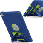 BENTOBEN Funda para iPad Air 2, [funda híbrida a prueba de golpes] con función atril, resistente a los golpes de triple capa, a prueba de caídas, para iPad Air 2 con pantalla Retina, iPad 6, azul marino/verde