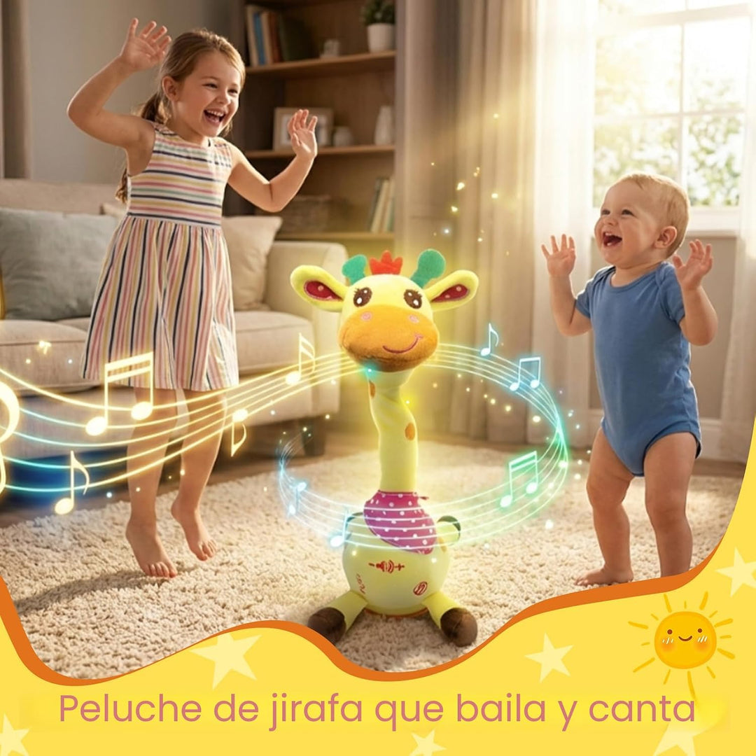 Hunfur - Juguete de Jirafa que Habla y Baila, Animal de Peluche que...