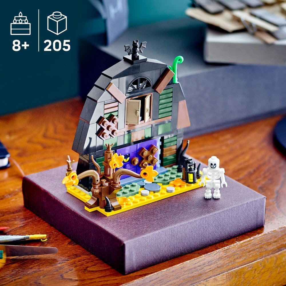 LEGO Set de juguete de construcción de granja de Halloween con esqu...