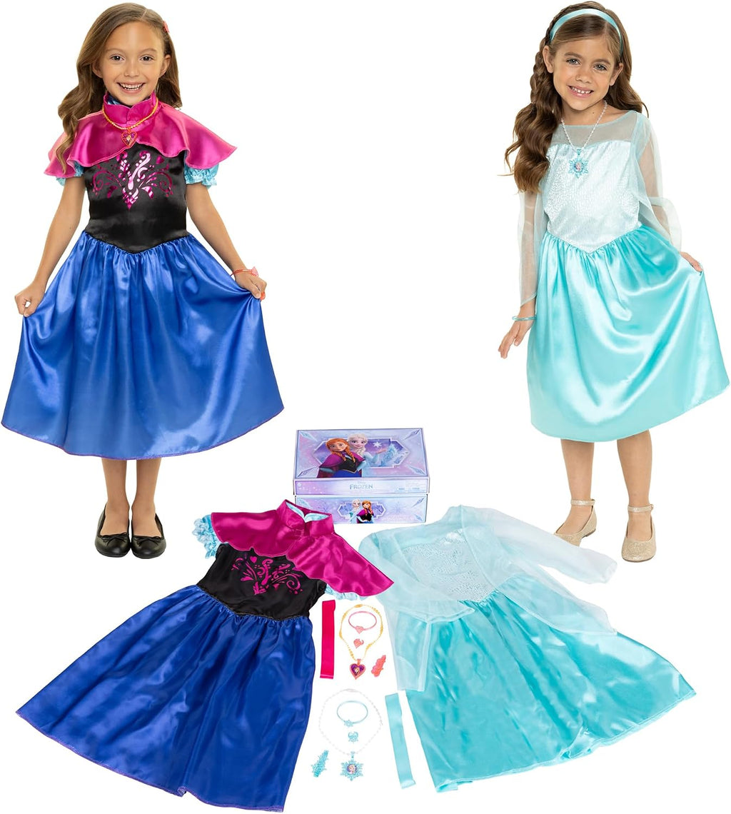 Disney Frozen Elsa & Anna Sisters Dress Up Trunk Nuevo 2025 [Exclusivo de Amazon]