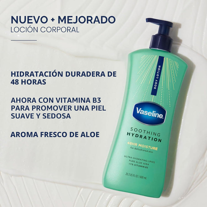 Vaseline Loción corporal de cuidado intensivo para piel seca, loció...