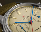 SEAKOSS 1963 Pilot Cronógrafo Reloj para hombre, Original Seagull ST1901 Movimiento mecánico de viento manual, reloj de pulsera militar vintage