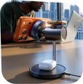 LISEN Qi2.2 - Estación de carga 3 en 1 de 25 W para dispositivo iPhone, soporte de cargador Magsafe con ventilador de refrigeración inteligente, cargador inalámbrico Magsafe de 25 W para iPhone 18/17