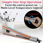 NITION - Plancha profesional de titanio para cabello, para un estil...