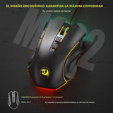 Redragon M602 Mouse para juegos, mouse ergonómico RGB para juegos c...