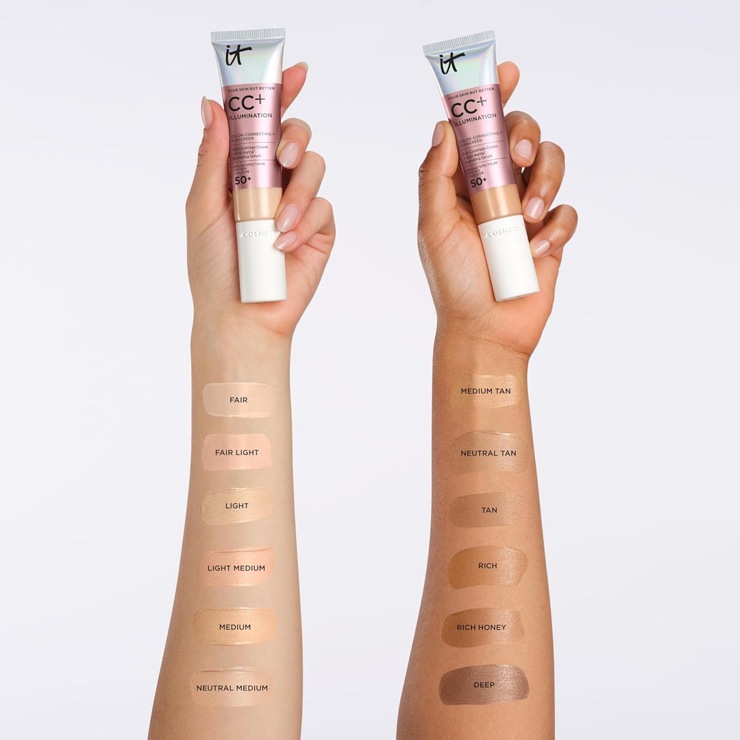 IT Cosmetics CC+ Cream Illumination - Base radiante de cobertura co...
