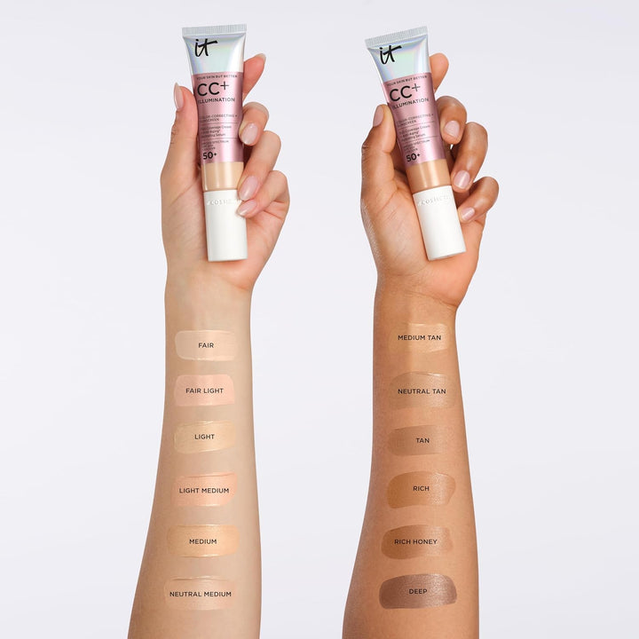IT Cosmetics CC+ Cream Illumination - Base radiante de cobertura co...