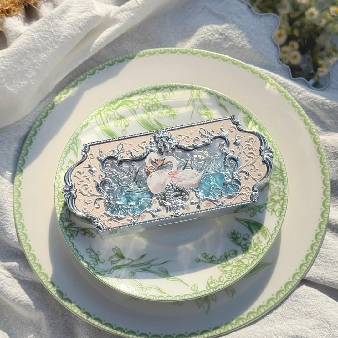 Flower Knows Swan Ballet Paleta de maquillaje de seis colores, pale...