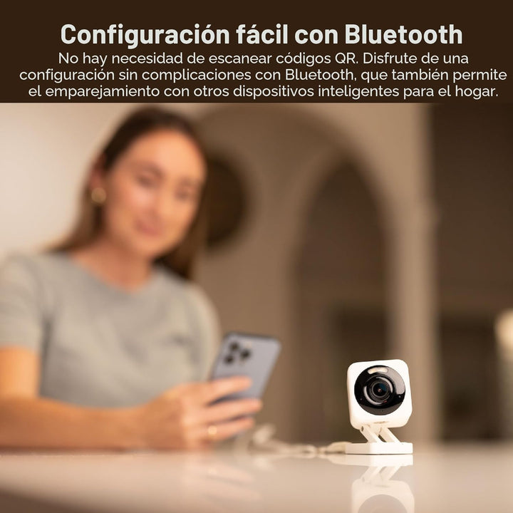 WYZE Cam v4 (Modelo más reciente), Cámara de seguridad AI de 2.5K,...