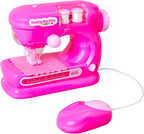 Anker Play 500659/DOM - Máquina de coser para niños con regla y aguja, 6 piezas, color rosa