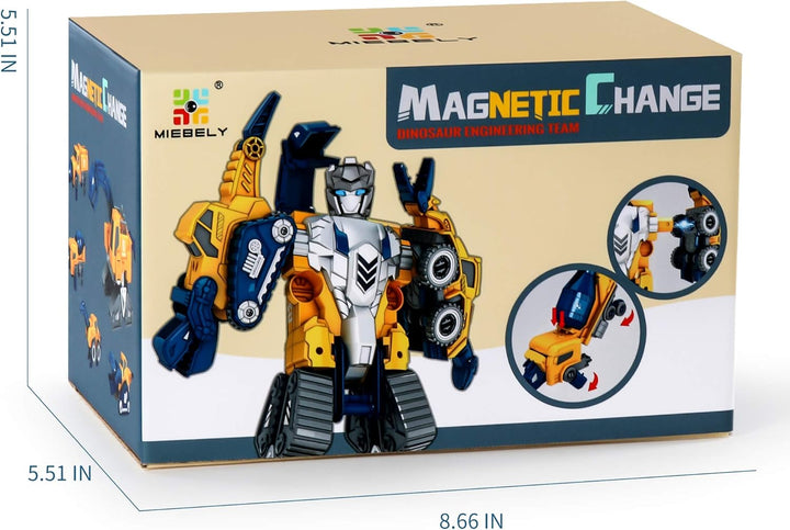 MIEBELY Juego de vehículos de construcción de robot para
