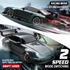 RC Drift Car 1/24 Widebody Gris Control remoto Drift Car para