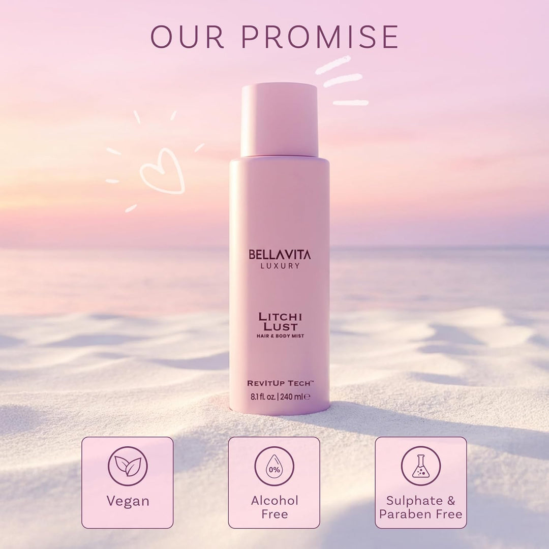 Bellavita Luxury Litchi Lust - Aerosol corporal y corporal para muj...