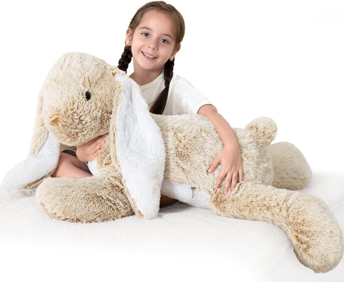 Peluche de conejo gigante de 31 pulgadas, juguete de peluche grande