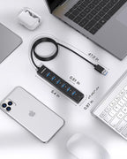 FORIDA, hub USB 3.0 alimentado, adaptador 5V/3A