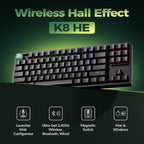 Teclado mecánico personalizado inalámbrico Keychron K8 HE TKL, efecto Hall