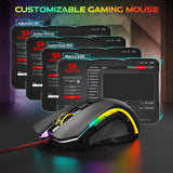 Redragon M602 Mouse para juegos, mouse ergonómico RGB para juegos c...