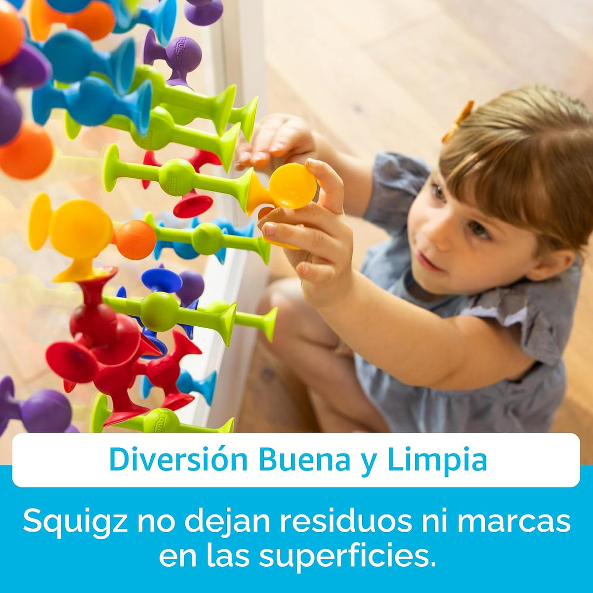 Set de principiantes Fat Brain Toys squigz, 24 piezas.