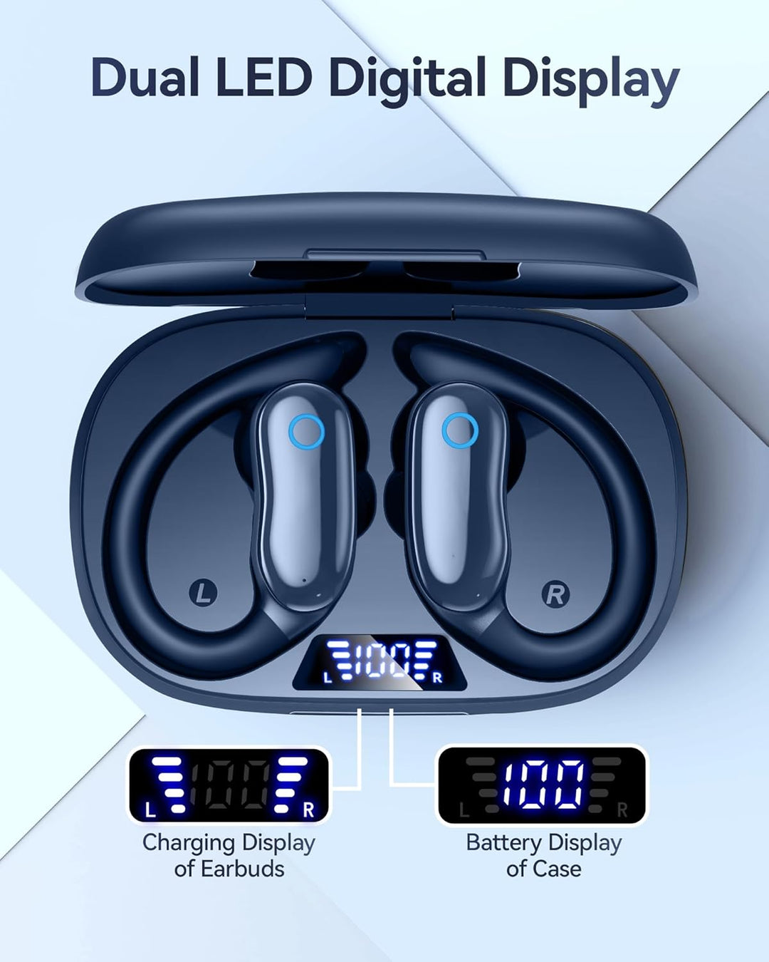 GNMN Auriculares inalámbricos con cancelación activa de ruido, repr...
