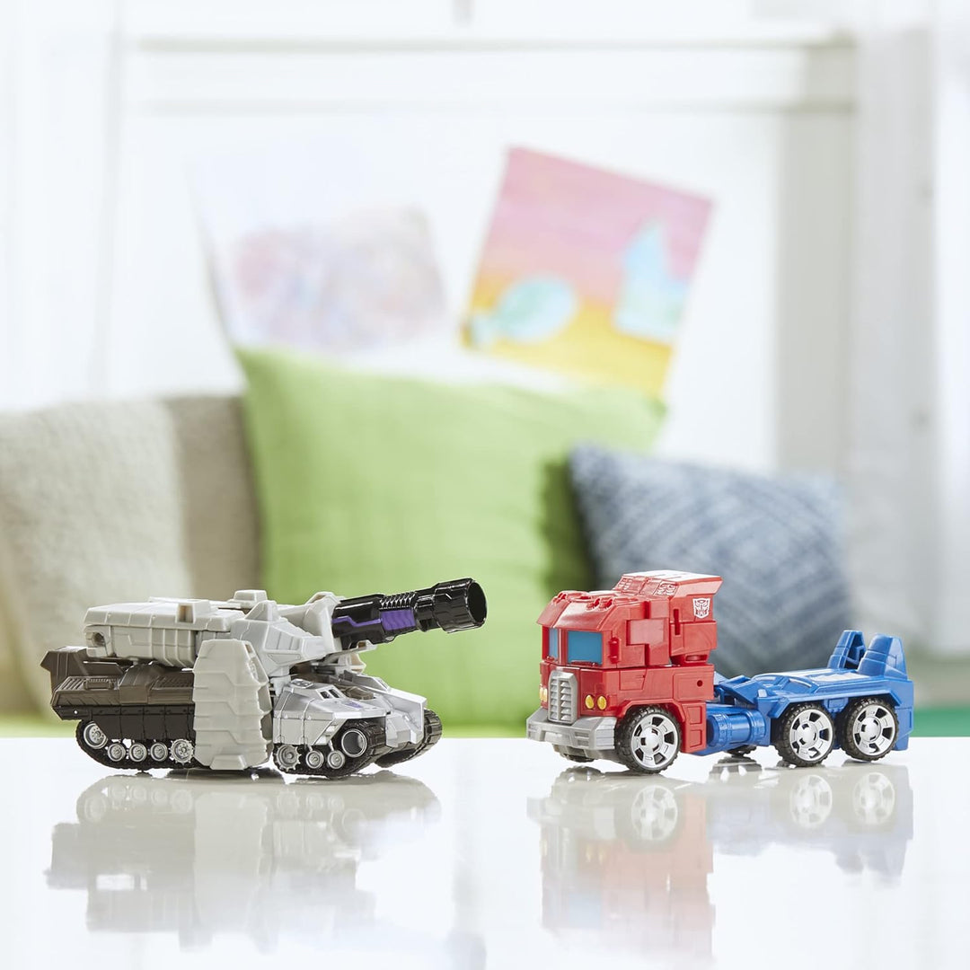 Transformers Toys Heroes and Villains Optimus Prime y Megatron, paq...