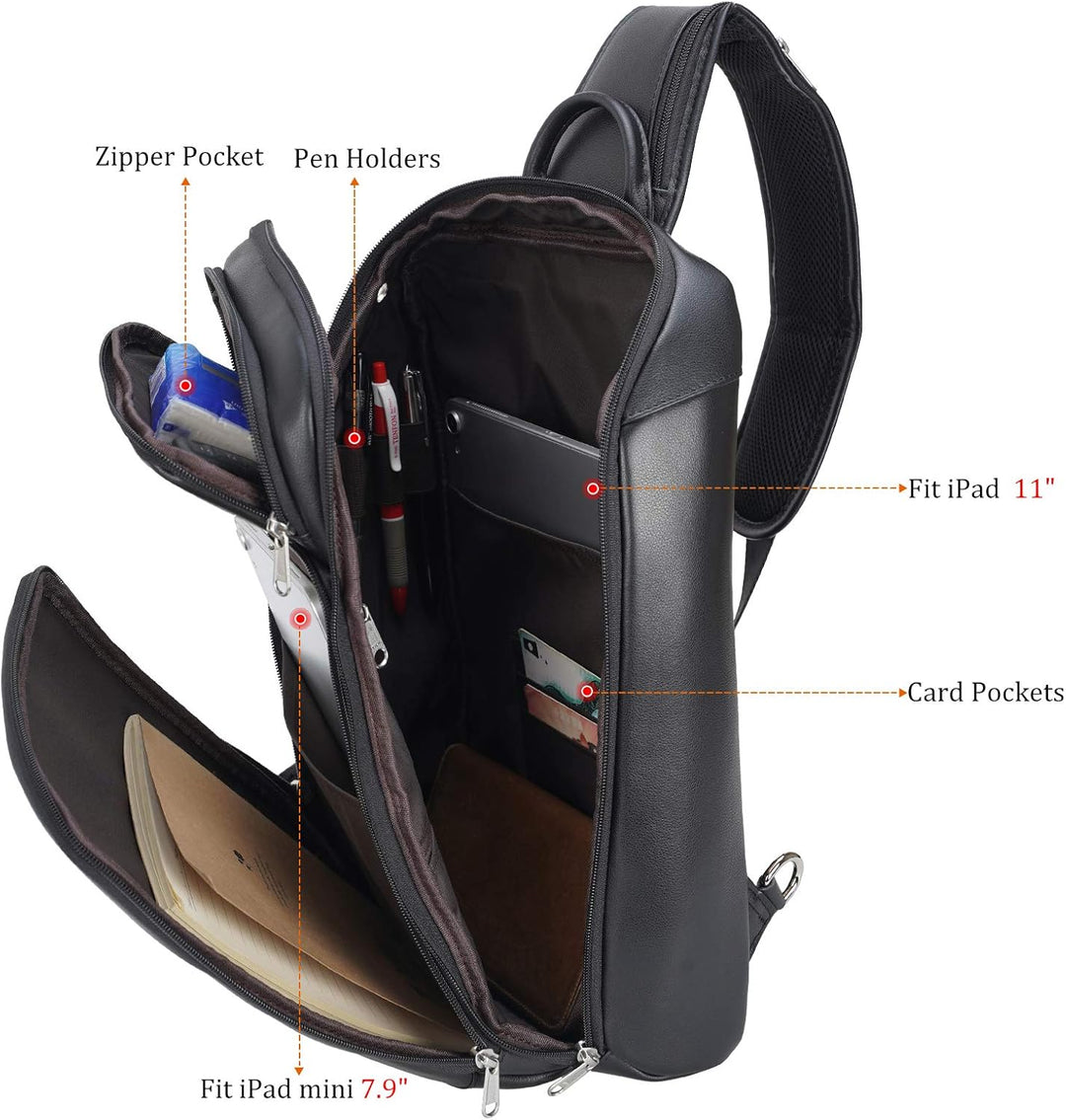Polare - Bolso bandolera estilo moderno para hombre, para viaje\/se...