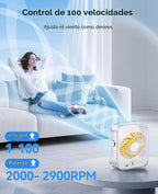 KIMMOO Ventilador de escritorio USB, ventilador de mesa silencioso...