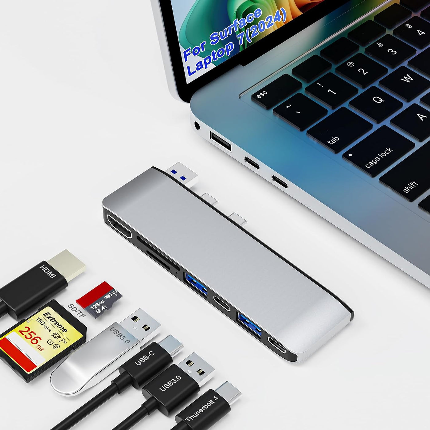 Surface Laptop 7 USB Hub Docking Station, Surface Laptop 2024 Acces...