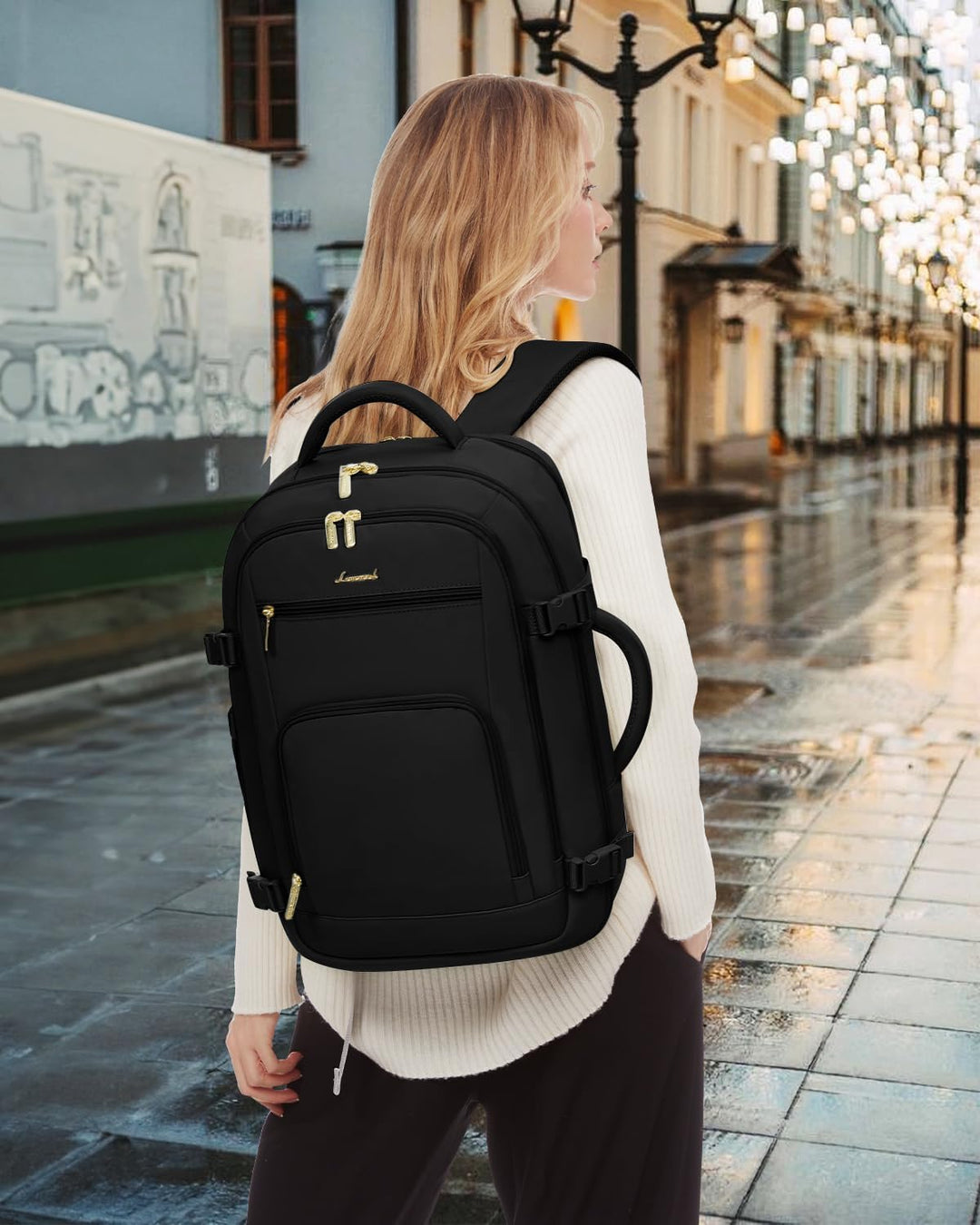 LOVEVOOK Mochila de viaje para mujer, mochila de transporte de 50 l...