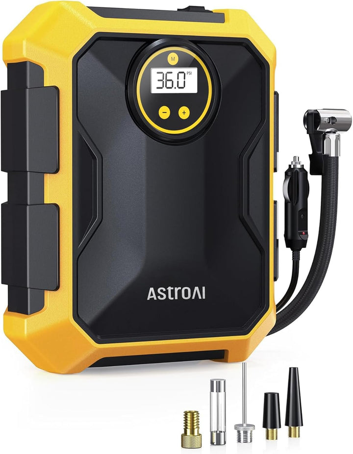 AstroAI Inflador de neumáticos Compresor de aire 12V DC Compresor d...