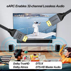 Cable HDMI 8K de 6 pies, paquete de 5 unidades, cable HDMI de alta velocidad para monitor de computadora de 48 Gbps, cable HDMI blindado Cl3 8K @60Hz, 4K @144 Hz/120 Hz, HDR10+ para TV, barra de