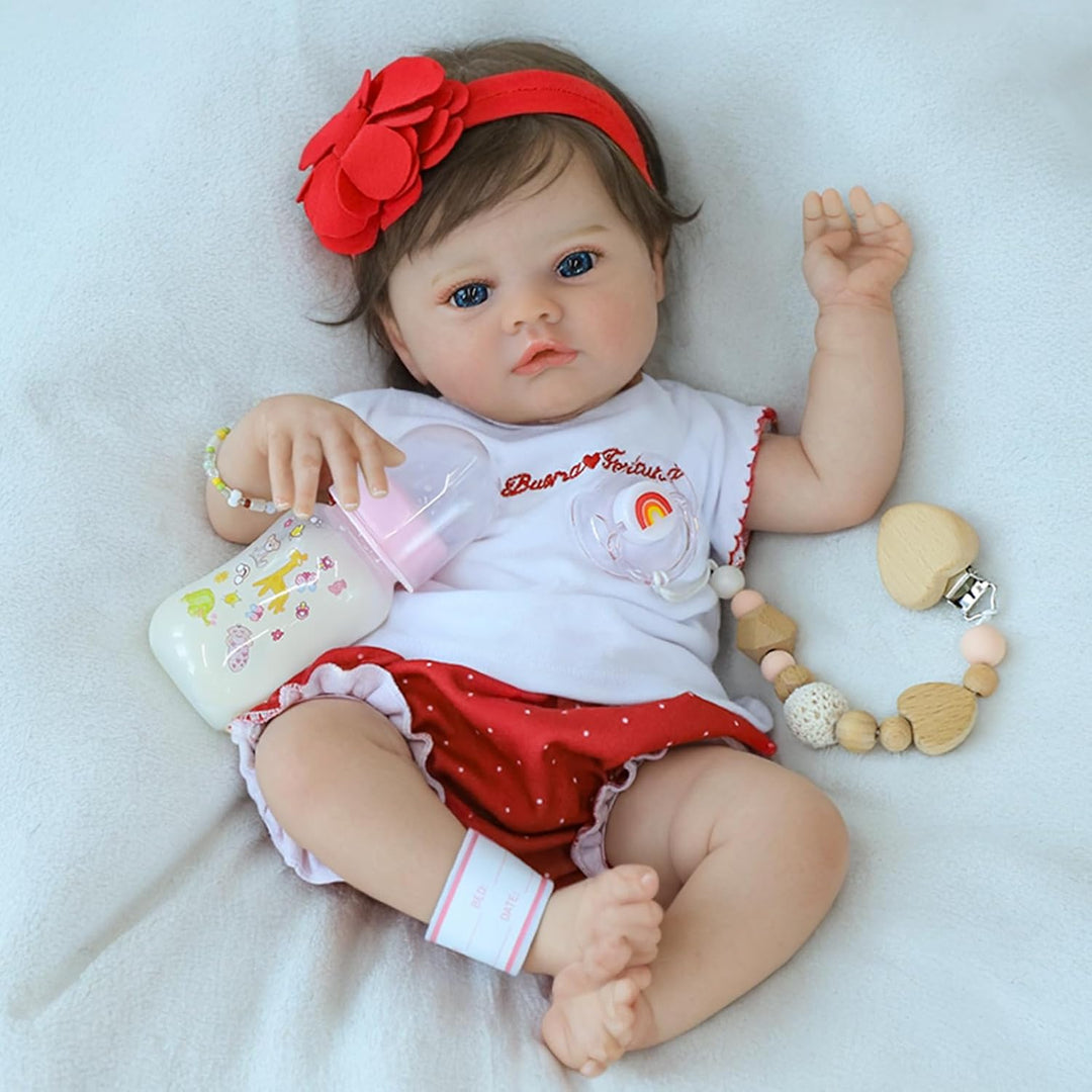 SCOM Muñecas de bebé realistas Niña - Muñeca Reborn de 18 Pulgadas...