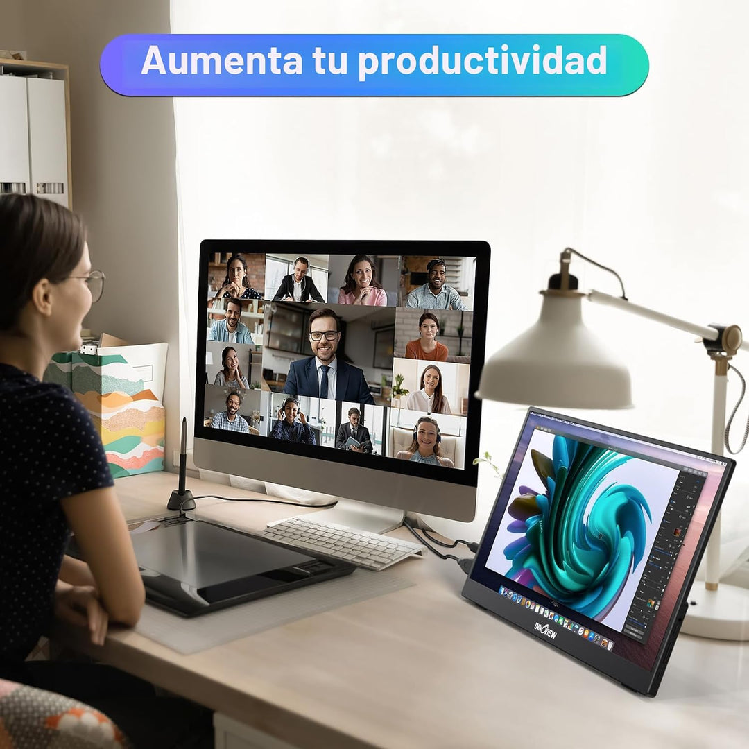InnoView Monitor portátil de 15.6 pulgadas para portátil FHD 1080P...