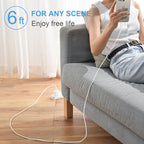 Cargador de carga rápida para iPhone 18, 17, 16, 15, 3 unidades, cargador USB C y cable de 6 pies