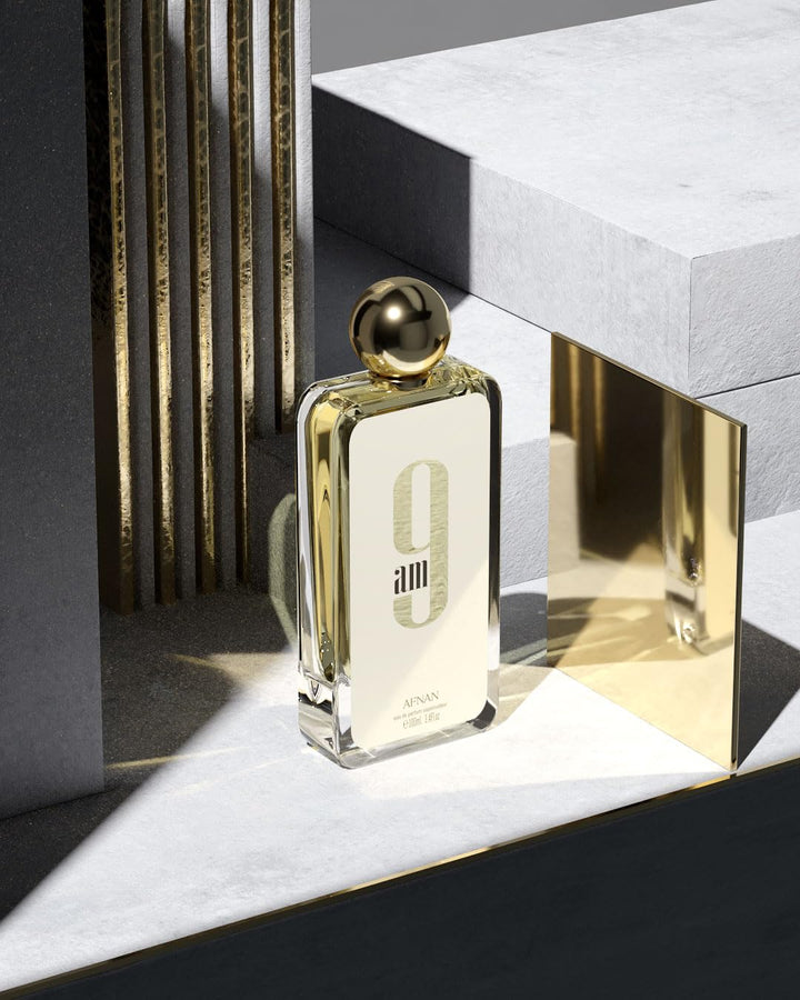 Afnan 9 AM Pour Femme Eau De Parfum, 3.4 onzas