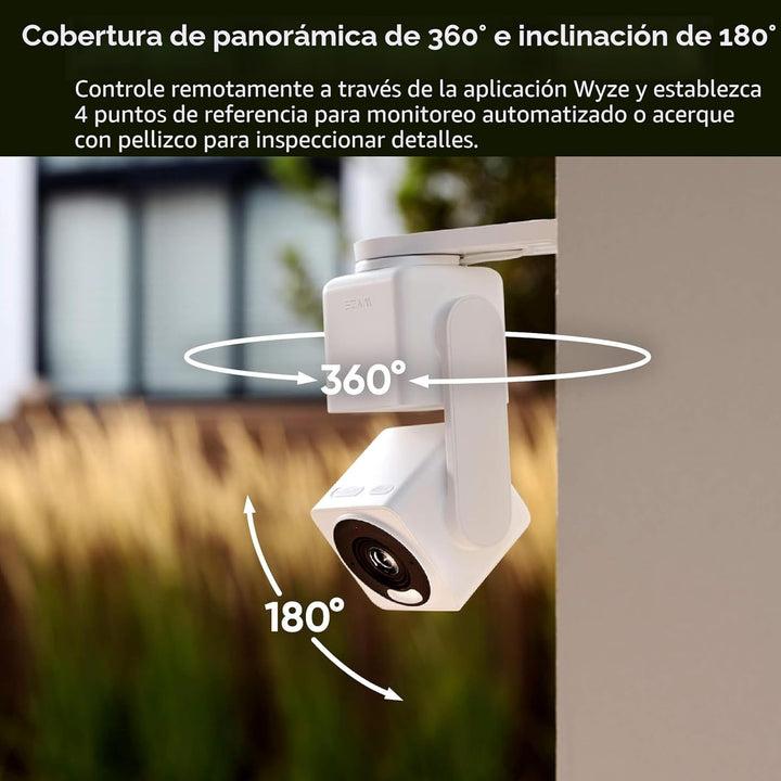 WYZE Cam Pan v4 (paquete de 2), sistema de cámara de seguridad inte...
