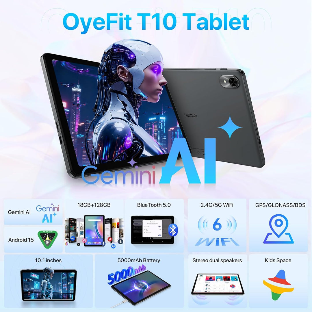 Tablet The World's First Android 15 con Gemini AI,10.1 pulgadas...