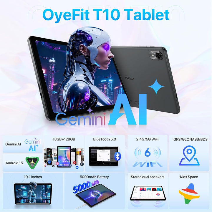 Tablet The World's First Android 15 con Gemini AI,10.1 pulgadas...
