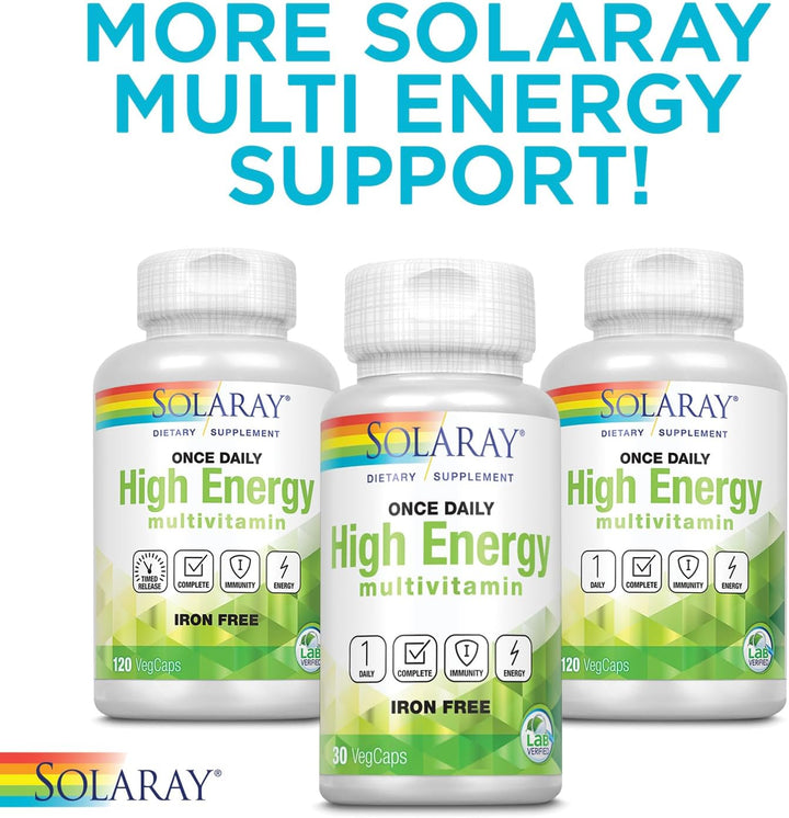 SOLARAY Multivitamínico multienergético Twice Daily, sin hierro, mú...