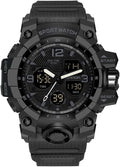 Relojes para Hombres, Reloj Deportivo para Hombre a Prueba de Agua, Reloj de Pulsera Táctico Militar Analógico Digital
