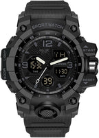 Relojes para Hombres, Reloj Deportivo para Hombre a Prueba de Agua, Reloj de Pulsera Táctico Militar Analógico Digital