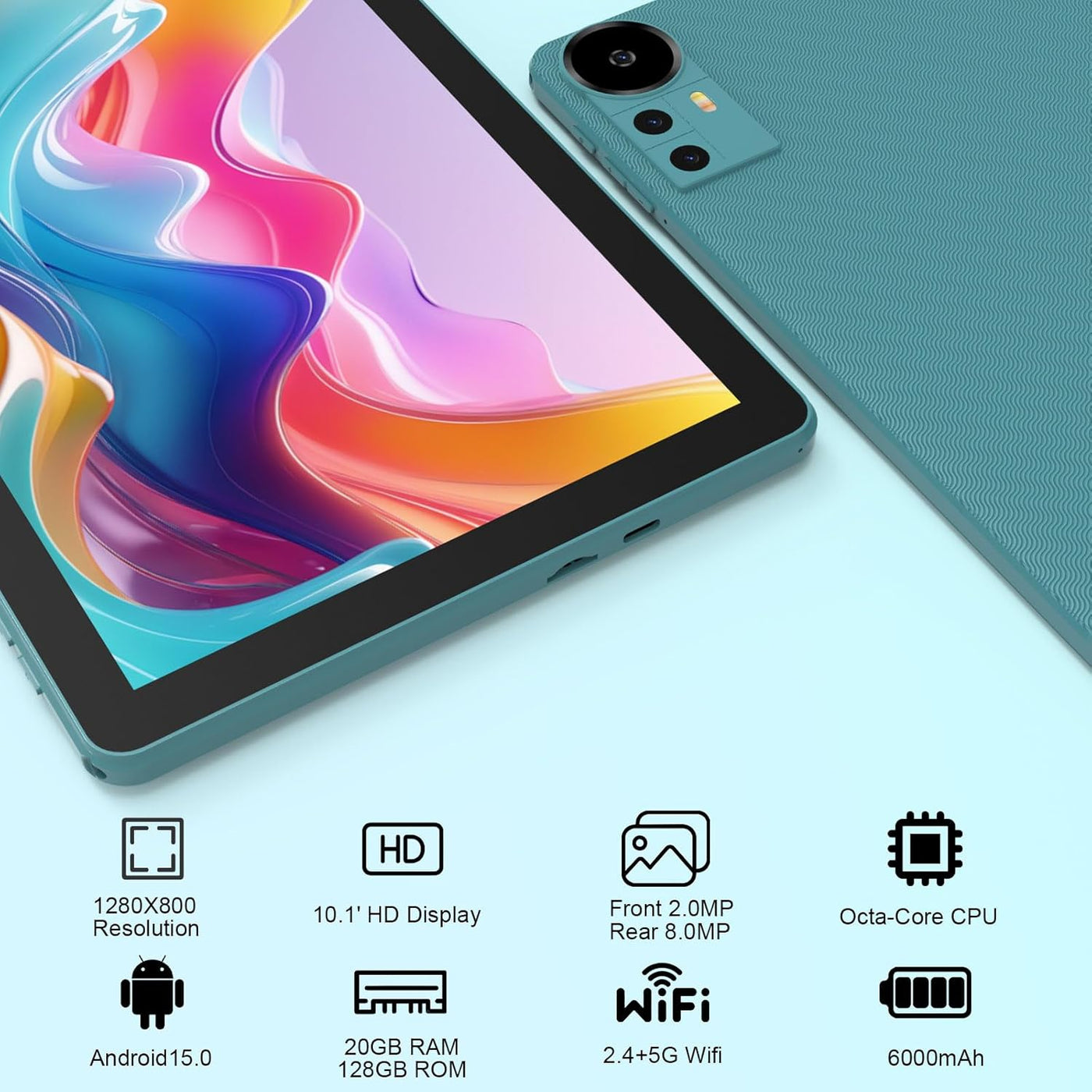 CUPEISI Tablet Android 15 de 10 pulgadas, 20 GB de RAM+128 GB de RO...