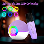 Mini máquina de karaoke con altavoz para niños y adultos, micrófono Bluetooth portátil con juguetes de canciones y luz LED, el mejor regalo de Navidad, cumpleaños y festival para niñas y niños
