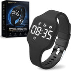 Reloj despertador para personas que duermen pesadas, pulsera vibratoria, reloj silencioso, pulsera para adolescentes, sordos, adultos, agitador de cama, viaje, temporizador digital