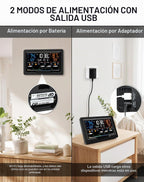 Estación meteorológica inteligente WiFi con control de aplicación